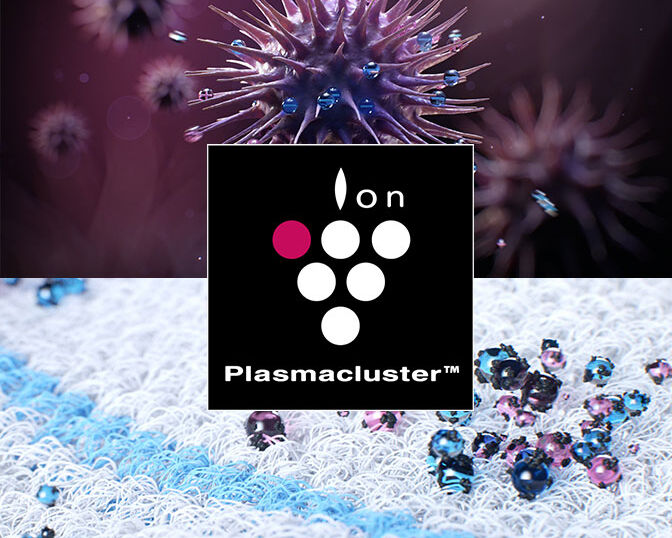 Plasmacluster reduces static electricity